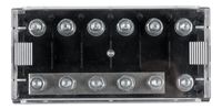 Six-way Fuse Holder for Mega-fuse with busbar (250A)